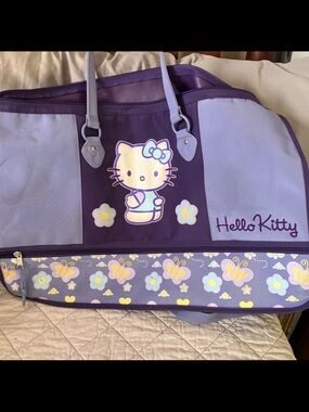 Hello Kitty Purple and Lavender Floral Tote